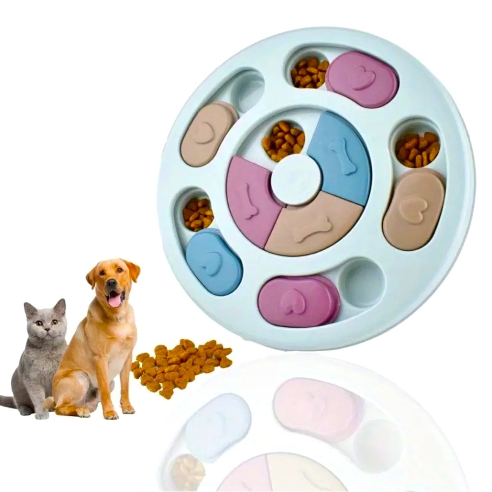 Interactive Pet Feeder Puzzle:Non-Toxic, Cats and Dogs